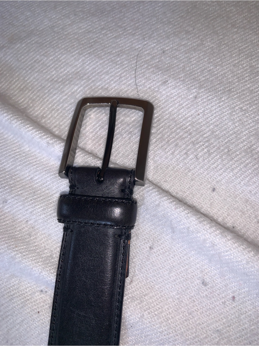 Trafalgar Full-Grain Black Size 42 Leather Dress Belt — image 6 of 8